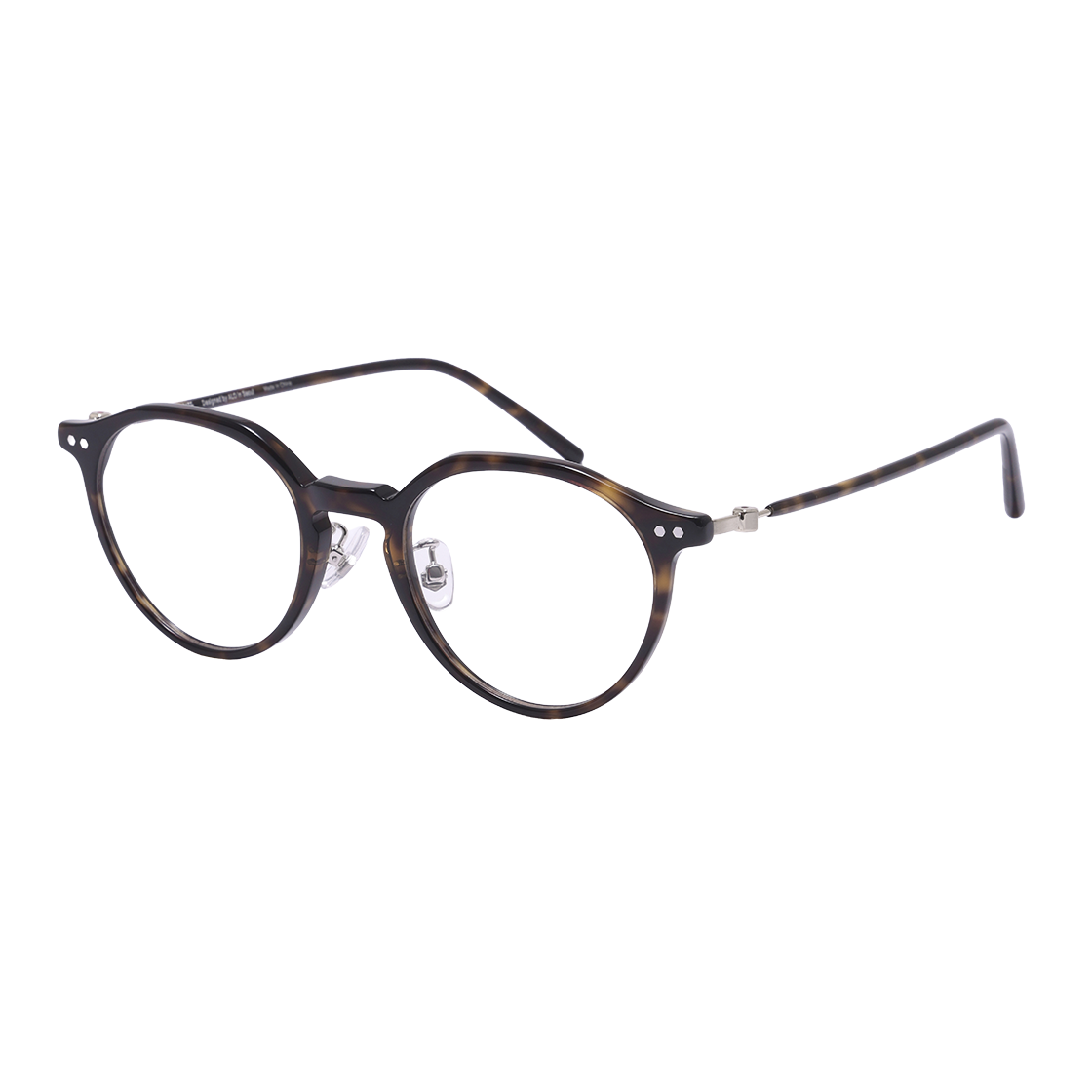 알로아이웨어 [SILVERBITE] SBG7605 1818G HD ACETATE 초경량 고밀도 아세테이트 톨토이즈 판토 안경테(ALO EYEWEAR [SILVERBITE] SBG7605 1818G HD ACETATE ultra-lightweight high-density acetate tortoise pantos eyeglass frame) - 2