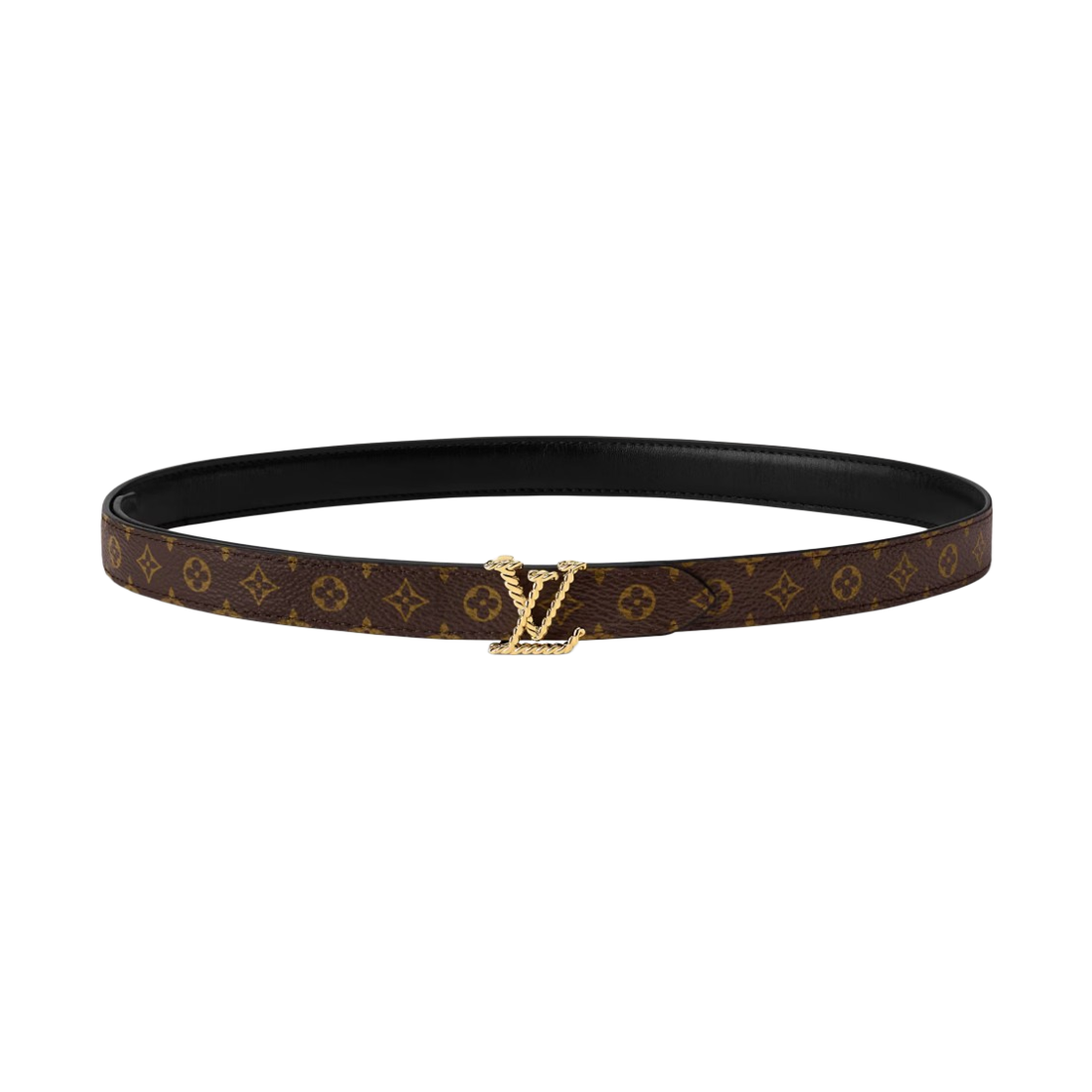 (W) 루이비통 LV 코델리아 20Mm 리버서블 벨트 블랙 모노그램((W) Louis Vuitton LV Cordelia 20mm Reversible Belt Black Monogram) - 2