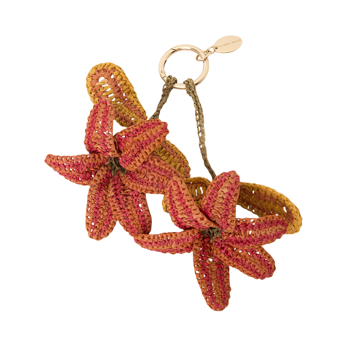 바네사 브루노 라피아 릴리 참 오렌지(Vanessa Bruno Raffia Lily Charm Orange)