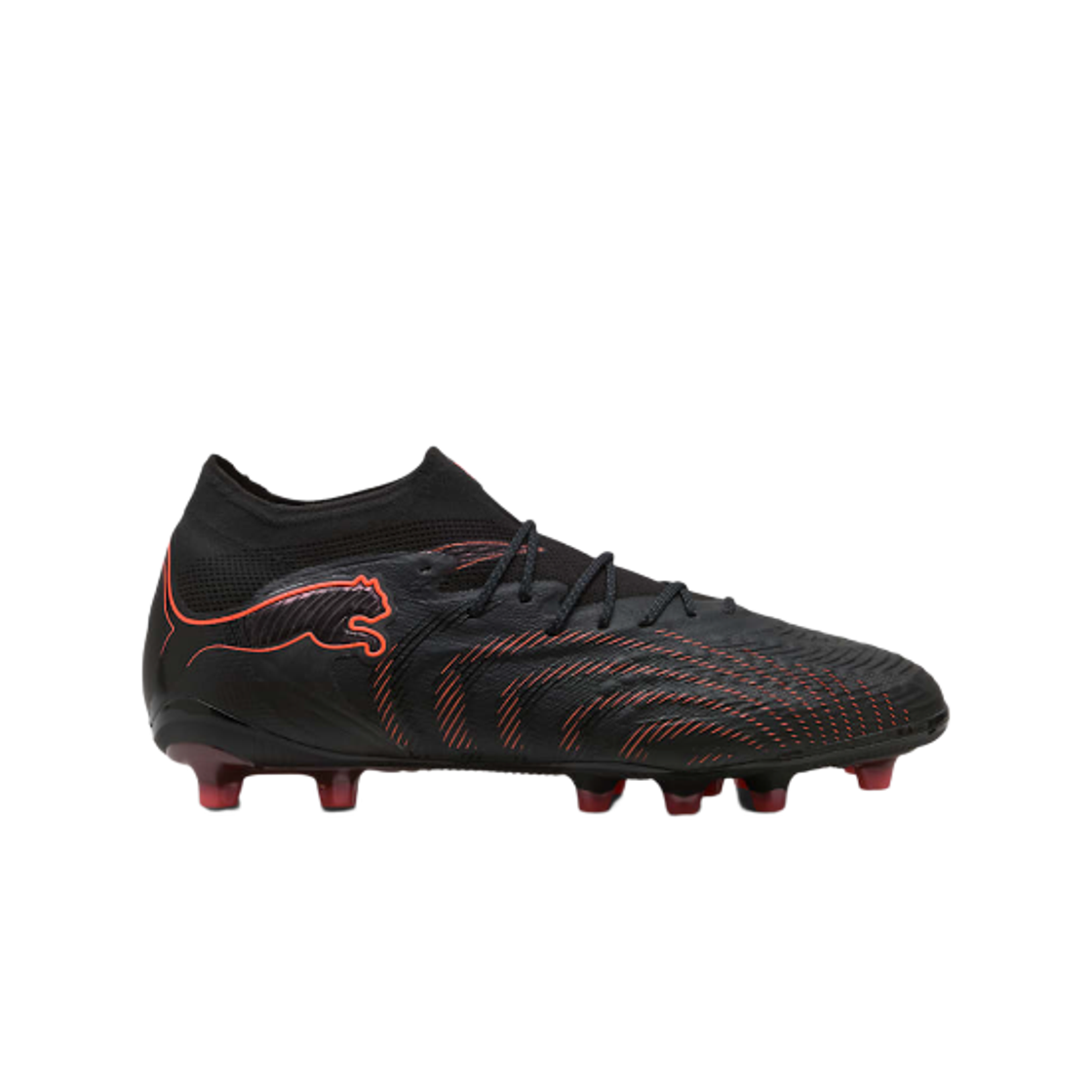 108890-02 Puma Future 9 Ultimate AG Black Glowing Red