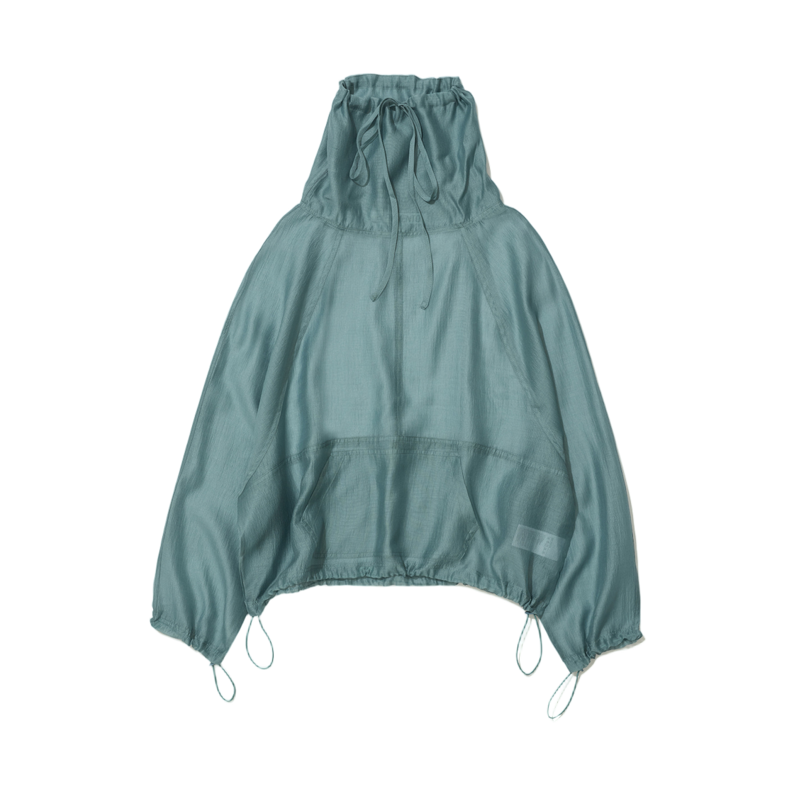 (W) 파르티멘토 시어 아노락 크루넥 더스티 민트((W) Partimento Sheer Anorak Crewneck Dusty Mint) - 1