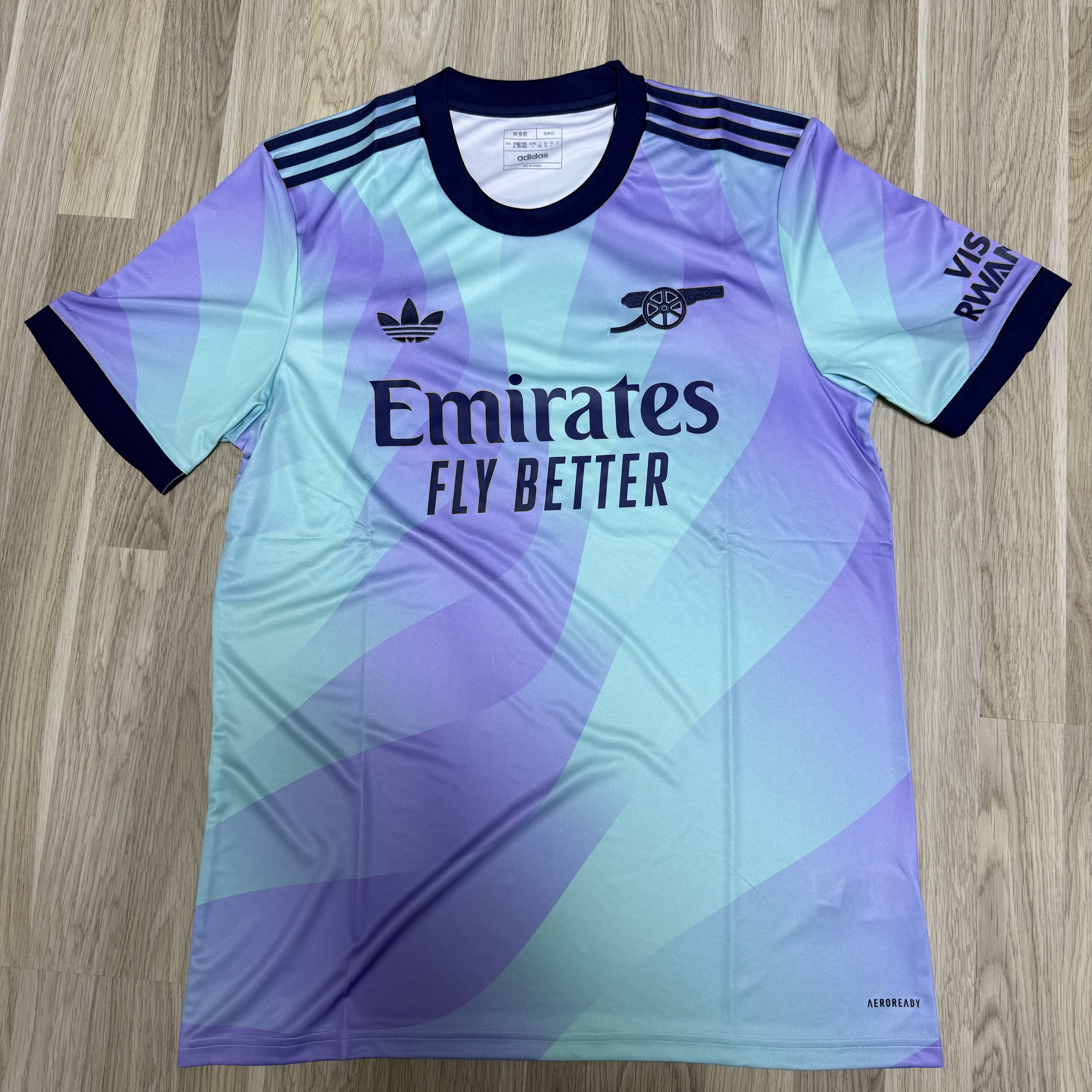 Adidas Arsenal 2024/25 3rd Jersey Clear Aqua - KR Sizing (Non Marking Ver.) 착용 스타일
