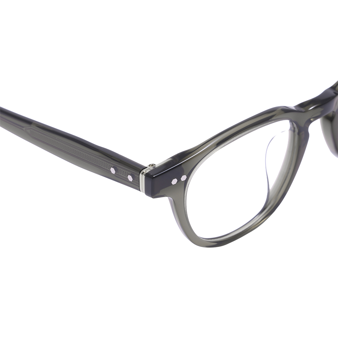 알로아이웨어 [SILVERBITE] SBG7604 1313G 아세테이트 뿔테 카키 안경테(ALO EYEWEAR [SILVERBITE] SBG7604 1313G acetate khaki glasses frame) - 4