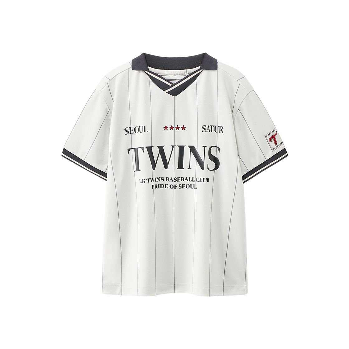 SC262KTS04WHT0 SATUR X LG TWINS K Jersey T-Shirt White