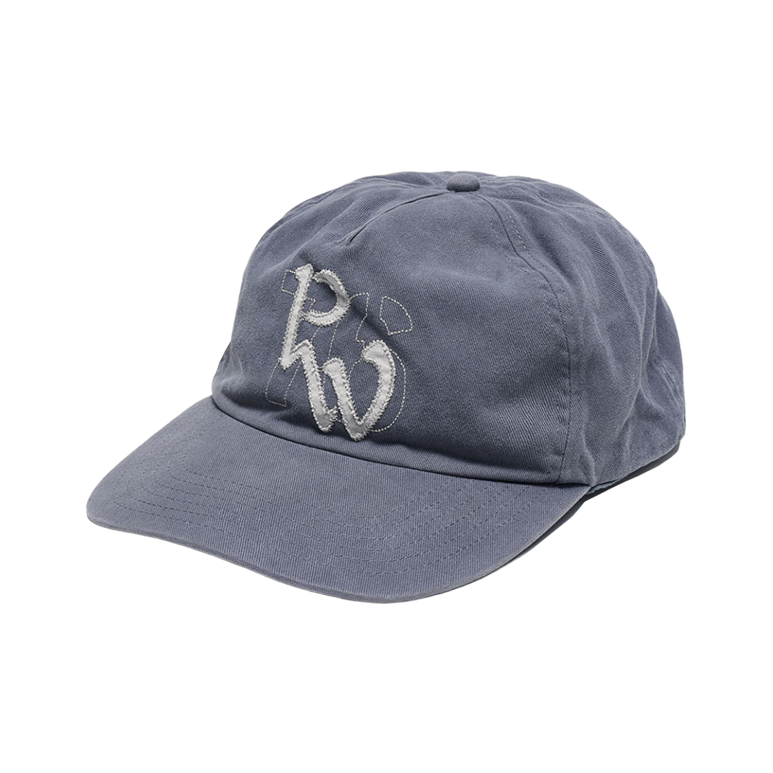 (W) 파르티멘토 PW76 아플리케 그랜대드 캡 시멘트 블루((W) Partimento Pw76 Applique Grandad Cap Cement Blue)