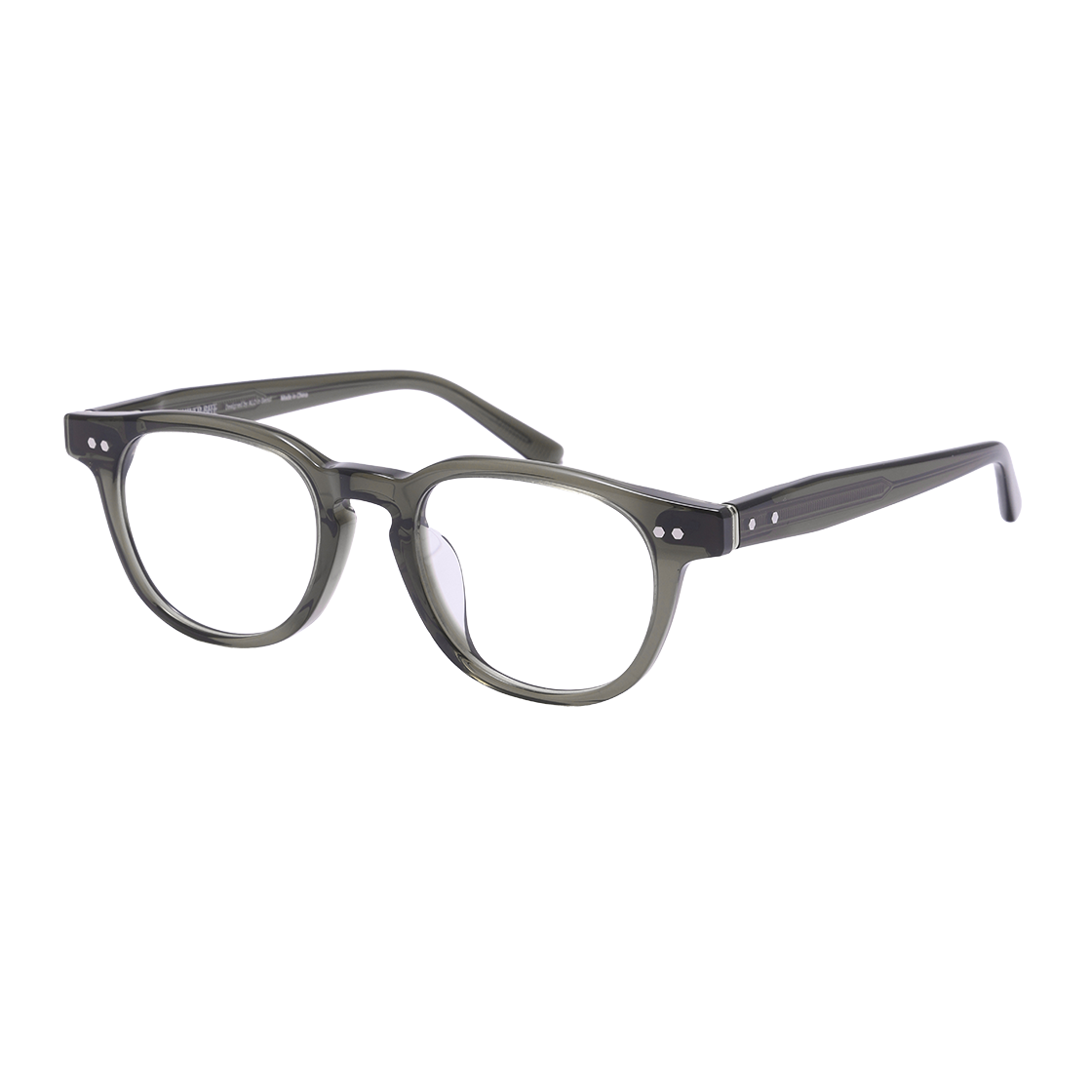 알로아이웨어 [SILVERBITE] SBG7604 1313G 아세테이트 뿔테 카키 안경테(ALO EYEWEAR [SILVERBITE] SBG7604 1313G acetate khaki glasses frame) - 2