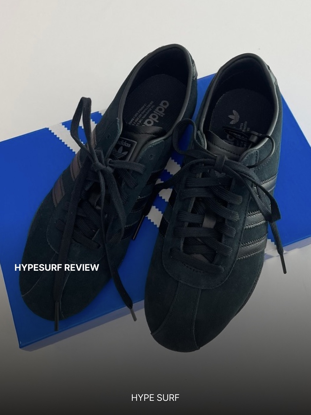 (W) Adidas Tokyo Core Black Grey Five 착용 스타일 - 3