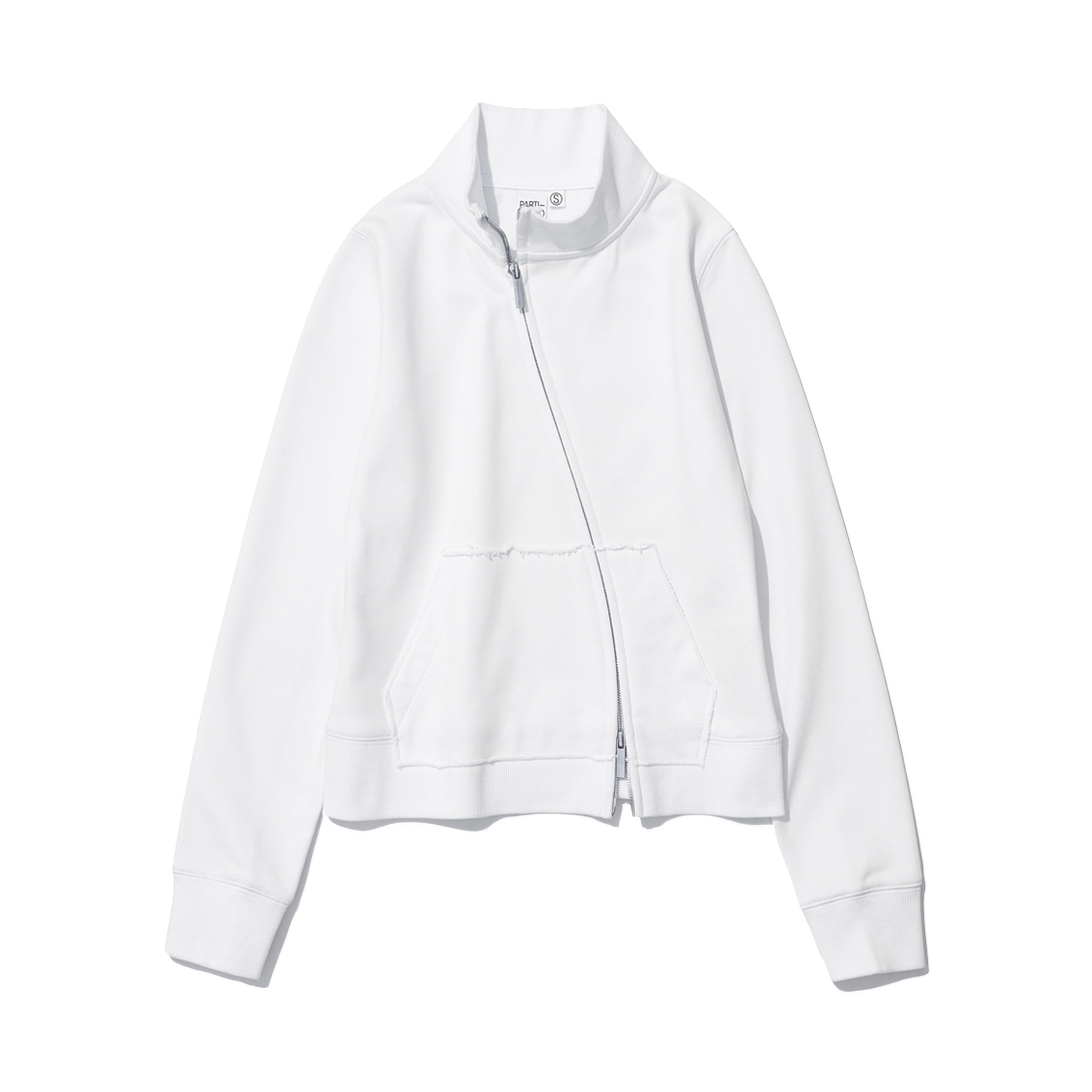 (W) 파르티멘토 컷오프 93 언밸런스드 트랙 집업 오프 화이트((W) Partimento Cut-Off 93 Unbalanced Track Zip Up Off White)