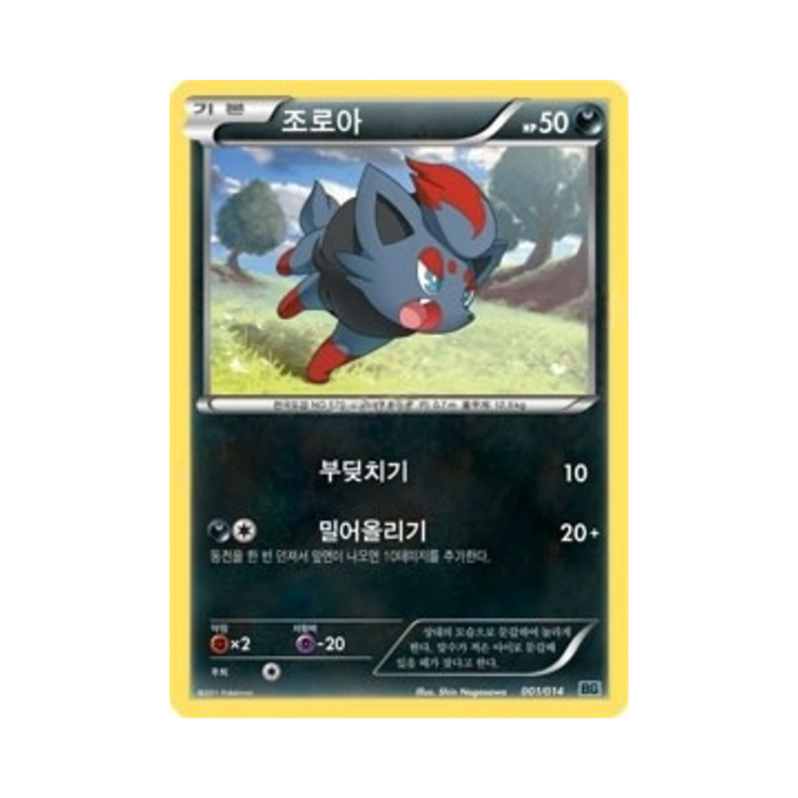 포켓몬 TCG 조로아 BW 배틀 강화 코바르온덱 (한글판)(Pokemon TCG Zorua Cobalion Battle Strength Deck (Korean Ver.)) - 1