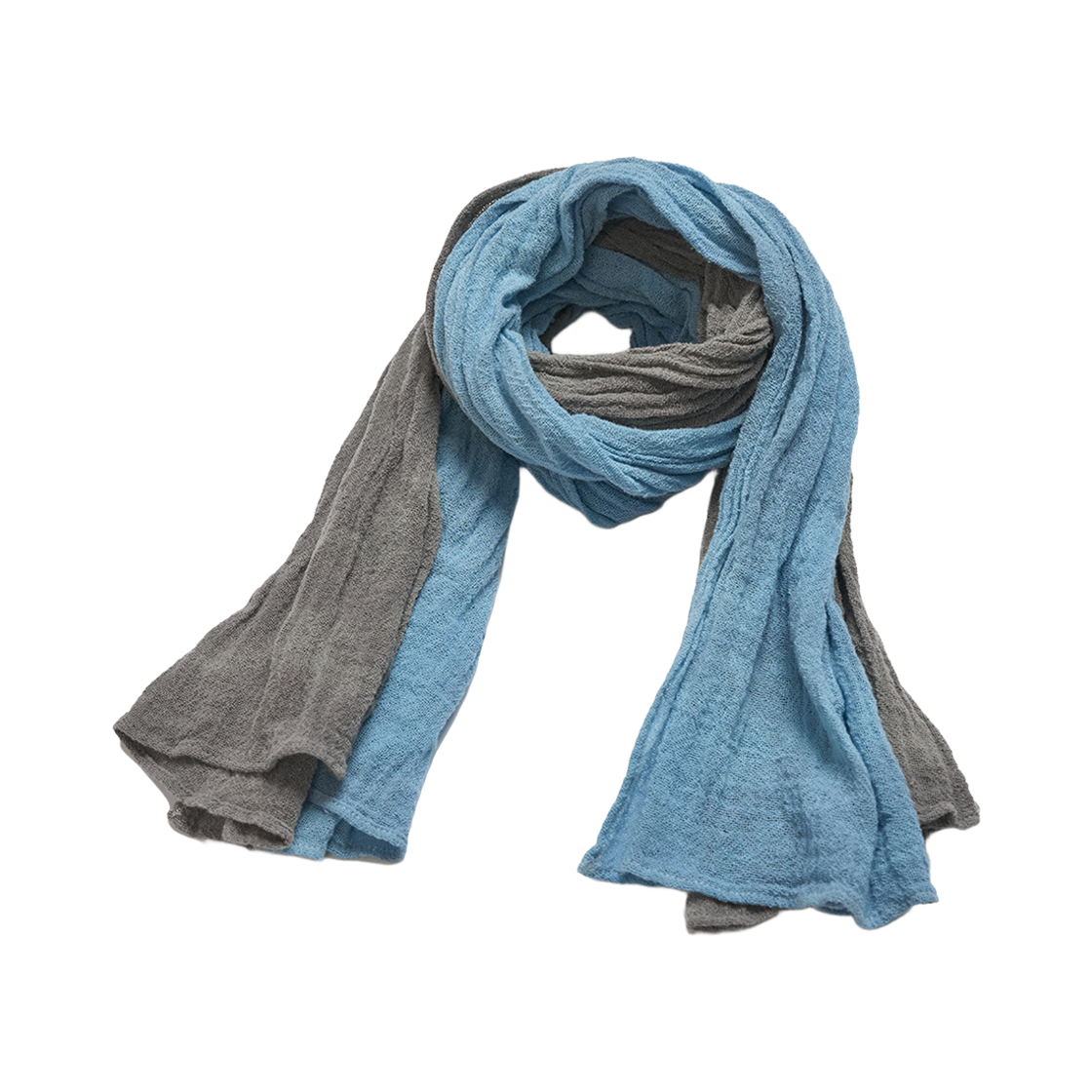 선데이세레머니 로우 내추럴 스카프 - 차콜 다이드(Sunday Ceremony Raw Natural Scarf - Charcoal Dyed) - 6