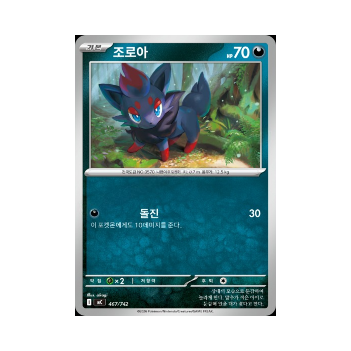 포켓몬 TCG 조로아 MEGA 스타트 덱 100 배틀컬렉션 (한글판)(Pokemon TCG Zorua MEGA Start Deck 100 Battle Collection (Korean Ver.)) - 1