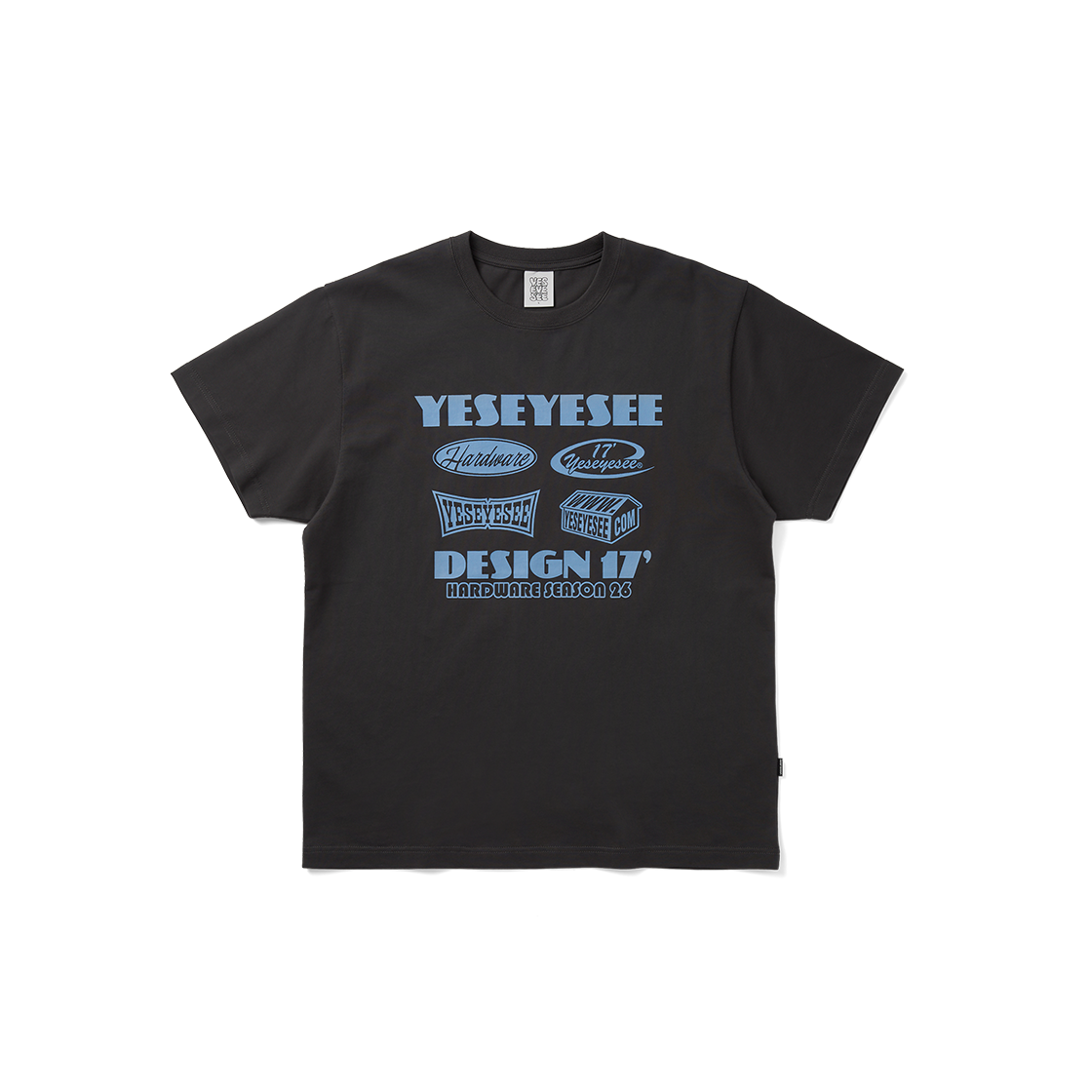 [더블적립] 예스아이씨 예스 하드웨어 티셔츠 차콜([더블적립] YESEYESEE Y.E.S Hardware Tee Charcoal)
