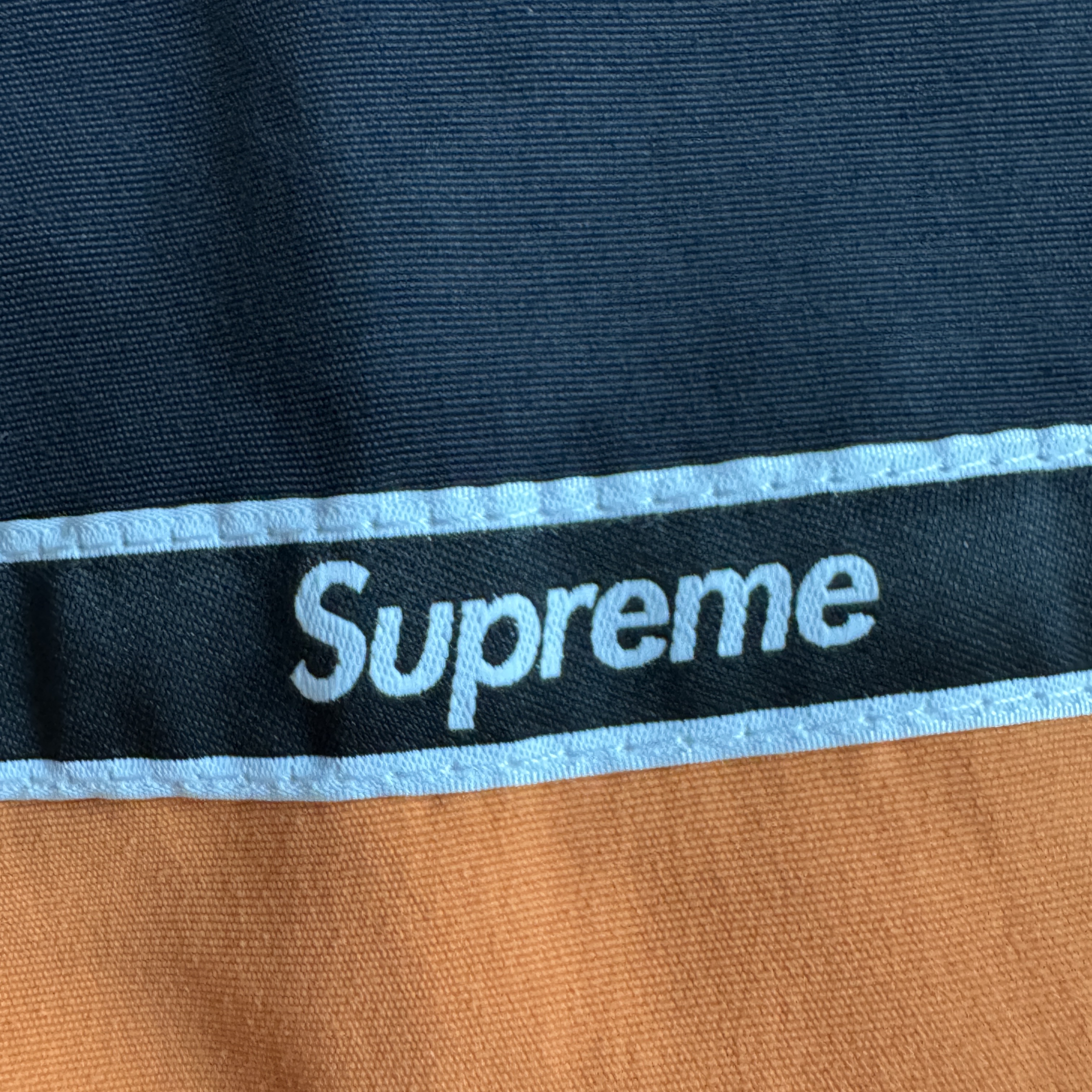 Supreme Logo Taping Track Jacket Orange - 26SS 착용 스타일 - 5