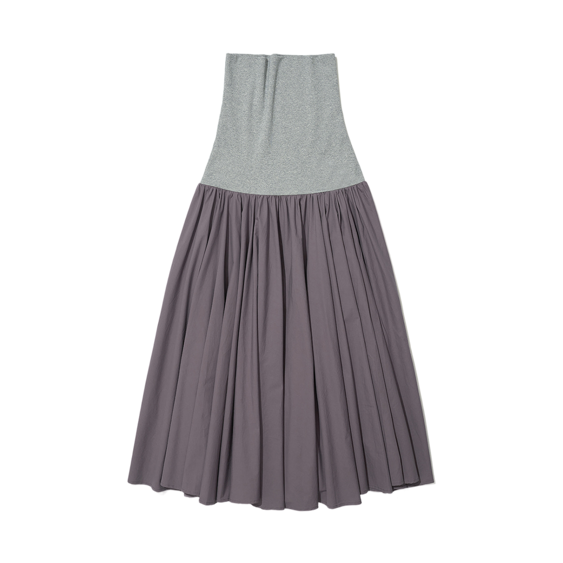 (W) 파르티멘토 볼륨 플레어 맥시 스커트 차콜((W) Partimento Volume Flare Maxi Skirt Charcoal)