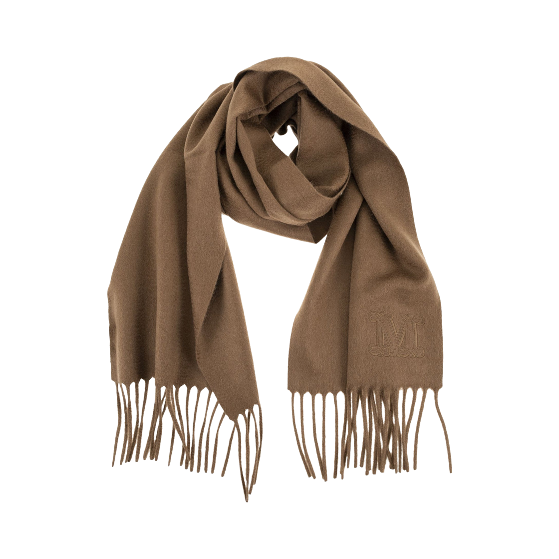 (W) 막스마라 웨스달리아 자수 캐시미어 스톨 브라운((W) Max Mara Wsdalia Cashmere Stole with Embroidery Brown)