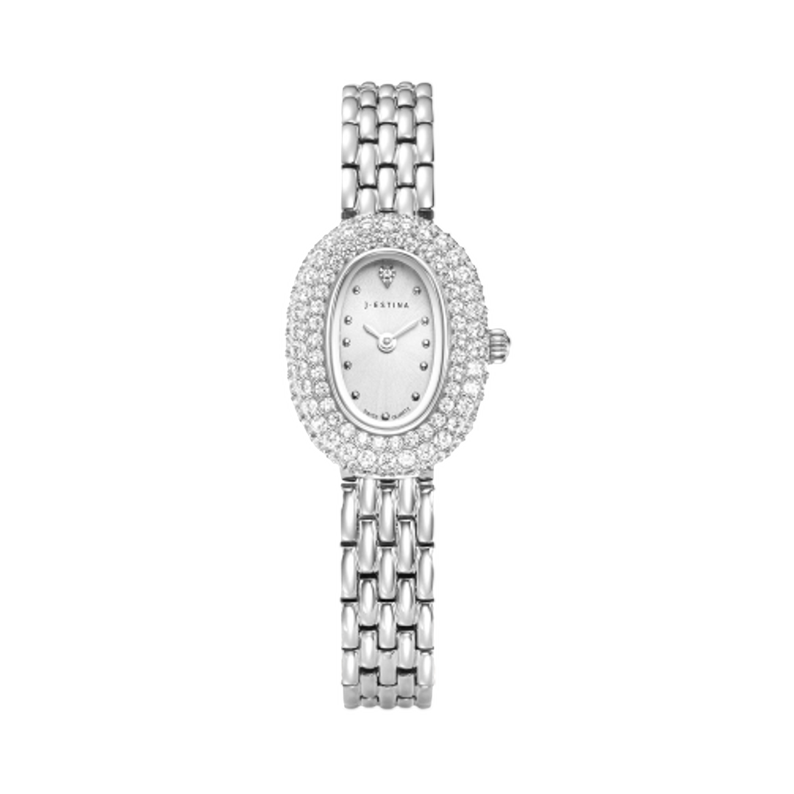 (W) 제이에스티나 제이 오리아나 칵테일 메탈 워치 화이트((W) J.Estina Je Oriana Cocktail Metal Watch White) - 1