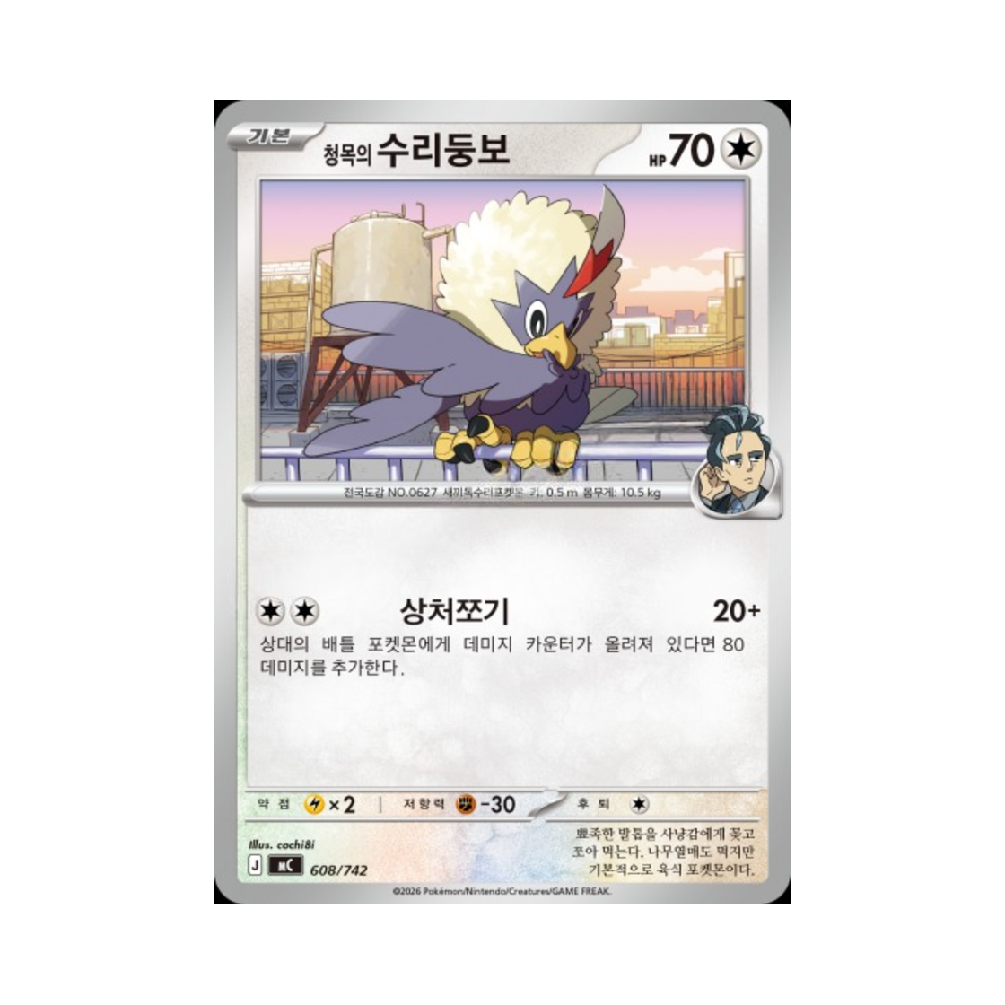 포켓몬 TCG 청목의 수리둥보 MEGA 스타트 덱 100 배틀컬렉션 (한글판)(Pokemon TCG Larry's Rufflet MEGA Start Deck 100 Battle Collection (Korean Ver.))