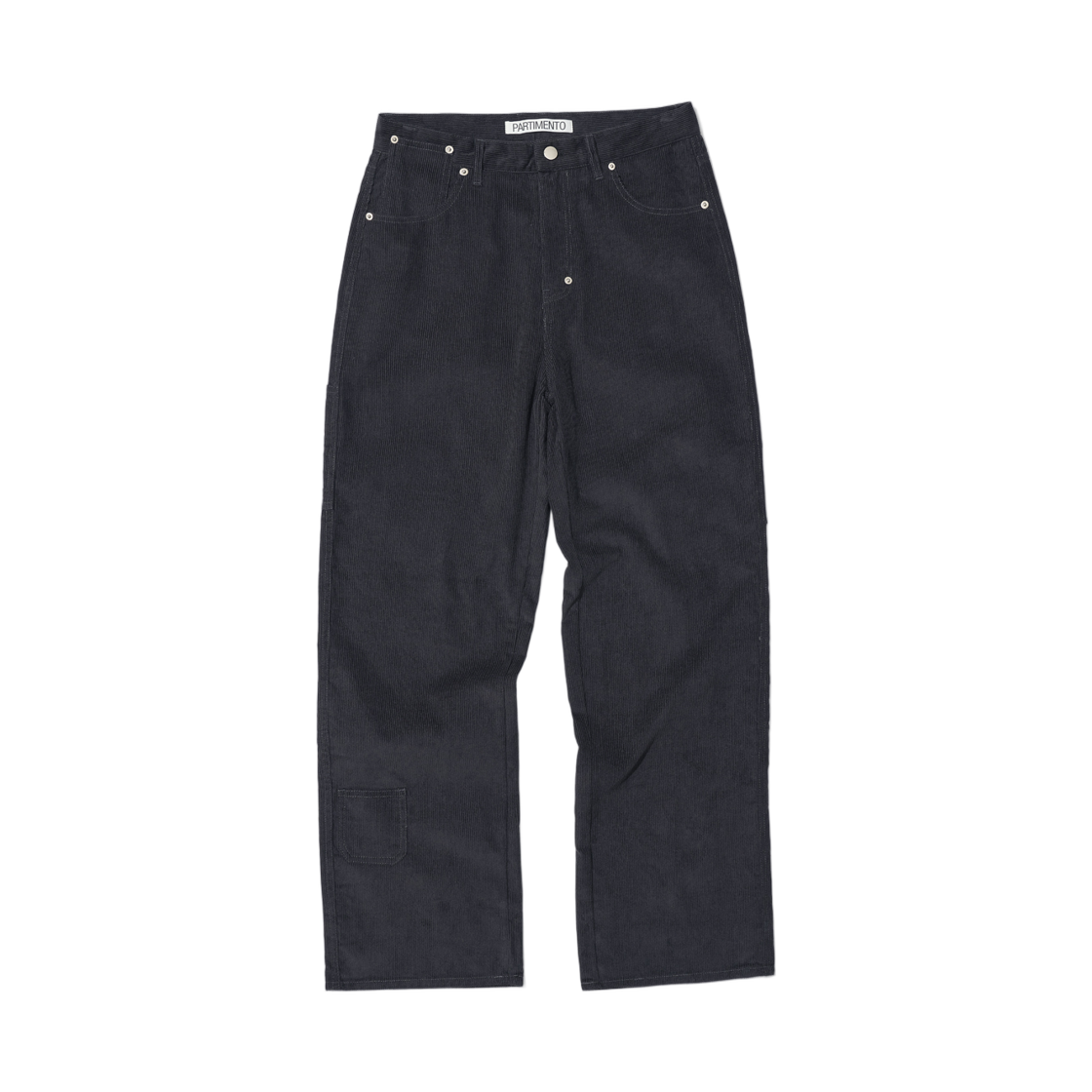 (W) 파르티멘토 코듀로이 포켓 포인티드 워크 팬츠 차콜((W) Partimento Corduroy Pocket Pointed Work Pants Charcoal)