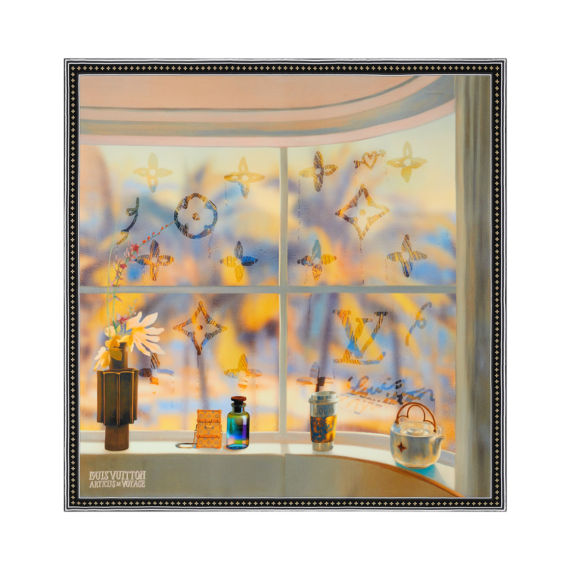 M96432 Louis Vuitton Window View Silk Square Multicolor