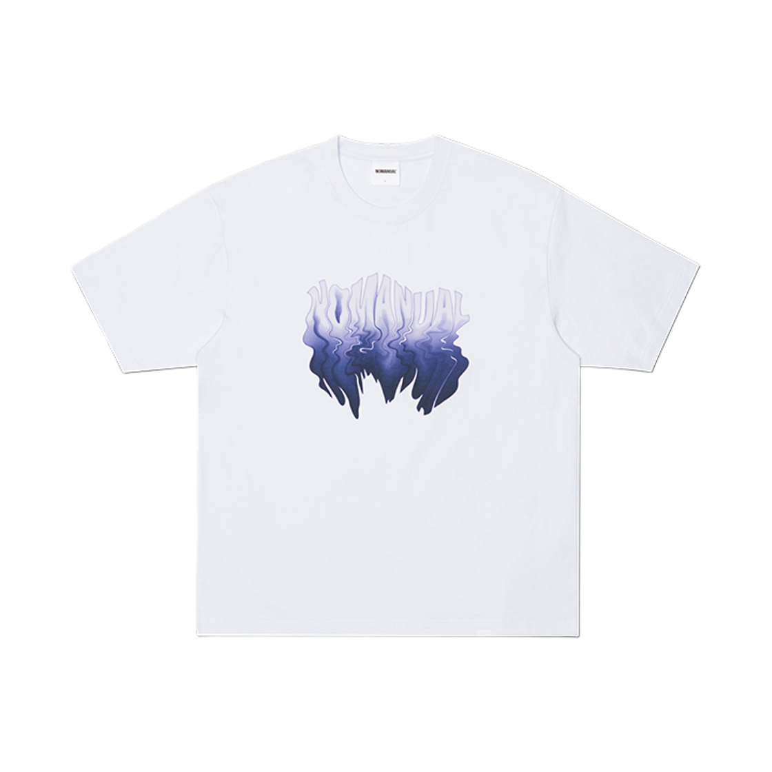 NMSS62TS26WHT NOMANUAL Melting Logo T-shirt White