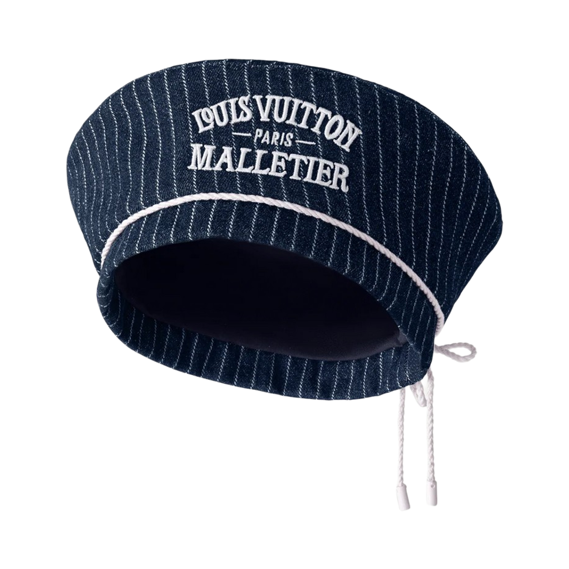 M5139M/M5139L Louis Vuitton Denim Stripes Beret Navy