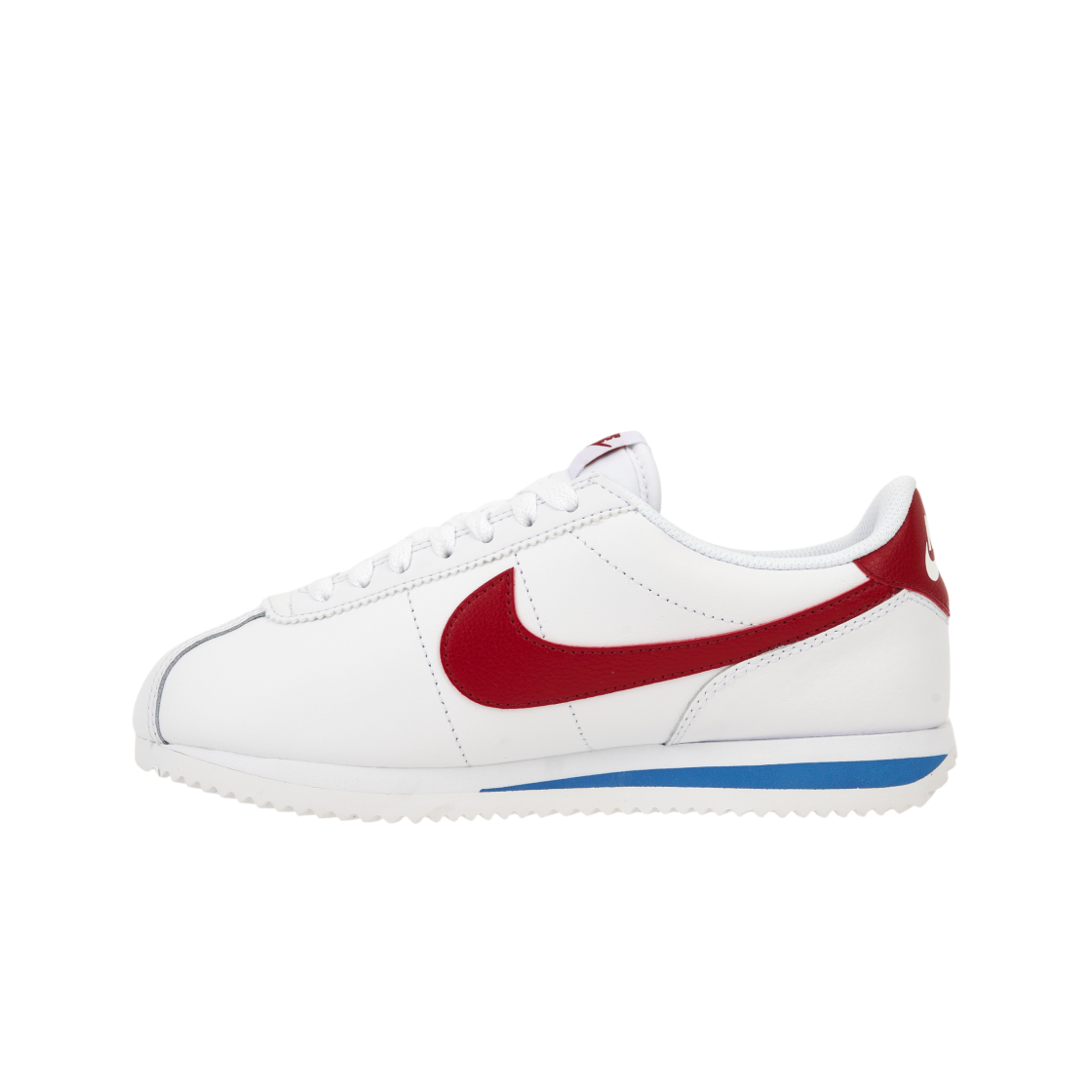 (W) 나이키 코르테즈 레더 화이트 바시티 레드((W) Nike Cortez Leather White Varsity Red) - 3