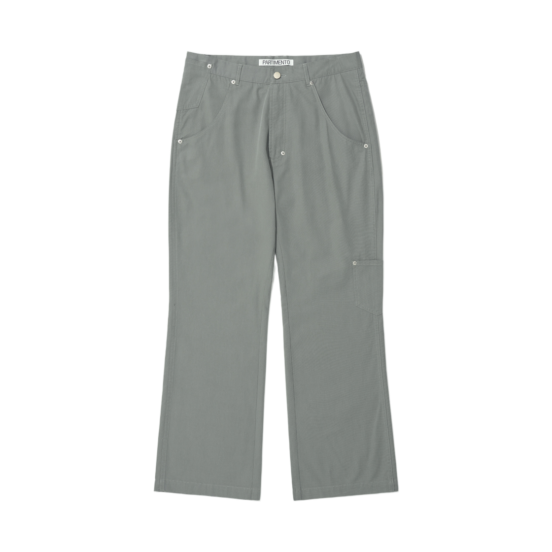 (W) 파르티멘토 포켓 포인티드 와이드 레그 팬츠 카키 그린((W) Partimento Pocket Pointed Wide Leg Pants Khaki Green)