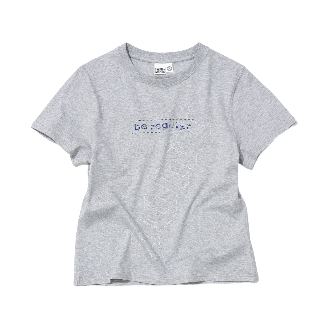 (W) 파르티멘토 DBR 프린트 릴렉스드 티셔츠 멜란지((W) Partimento DBR Print Relaxed T-Shirt Melange)
