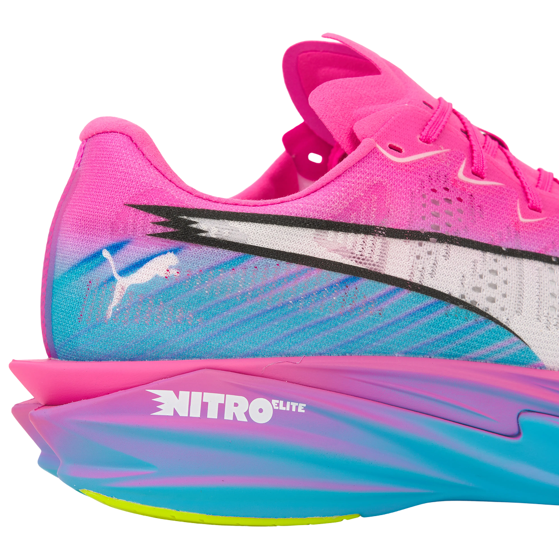 푸마 디비에이트 나이트로 엘리트 4 ST 포이즌 핑크 옐로우 얼러트(Puma Deviate Nitro Elite 4 ST Poison Pink Yellow Alert) - 8
