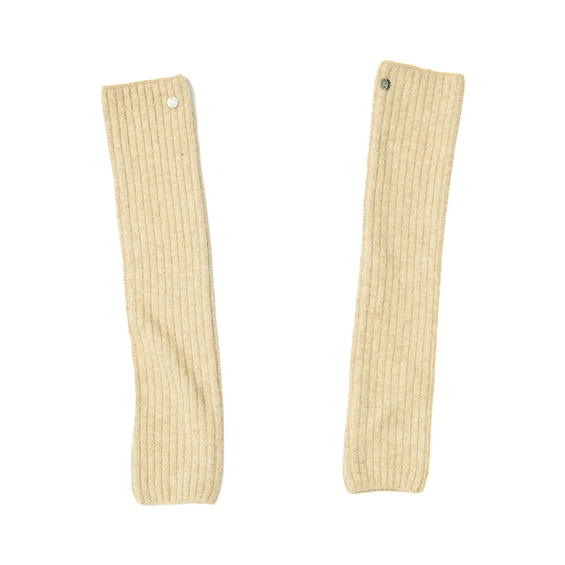 (W) 파르티멘토 립드 레그 워머 베이지((W) Partimento Ribbed Leg Warmer Beige)