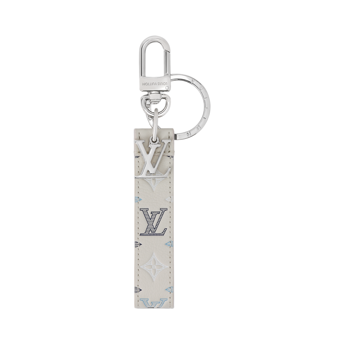 M04117 Louis Vuitton LV Shadow Dragonne Key Holder & Bag Charm Cream