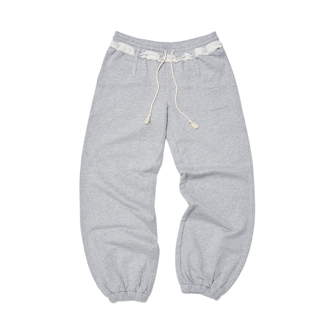 (W) 파르티멘토 PWC 컷오프 웨이스트 조거 팬츠 멜란지((W) Partimento PWC Cut-Off Waist Jogger Pants Melange)