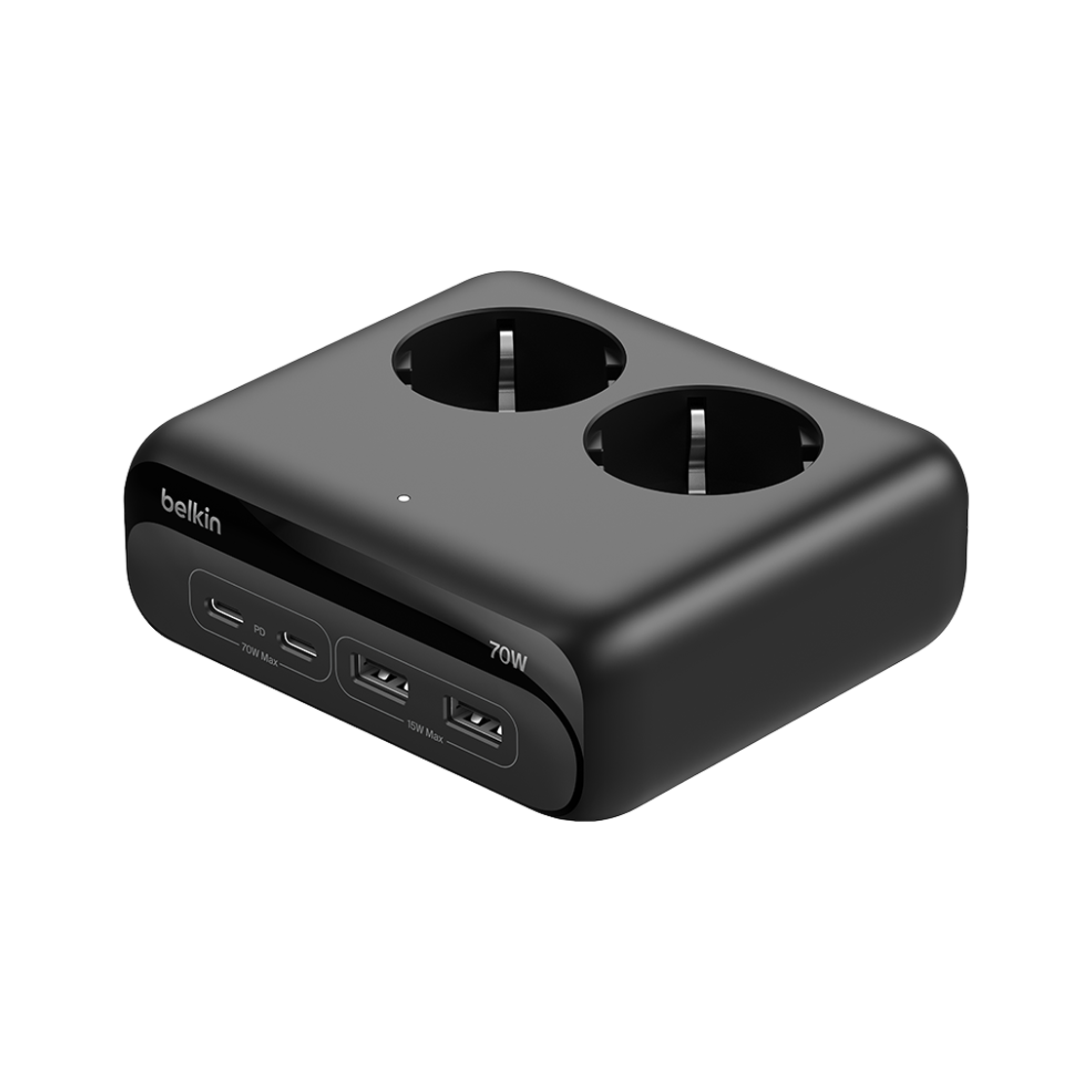 벨킨 6in1 70W GaN 멀티탭 고속 충전기 SRZ001(Belkin 6-in-1 70W Multi Port PD Gan Quick Charger SRZ001)