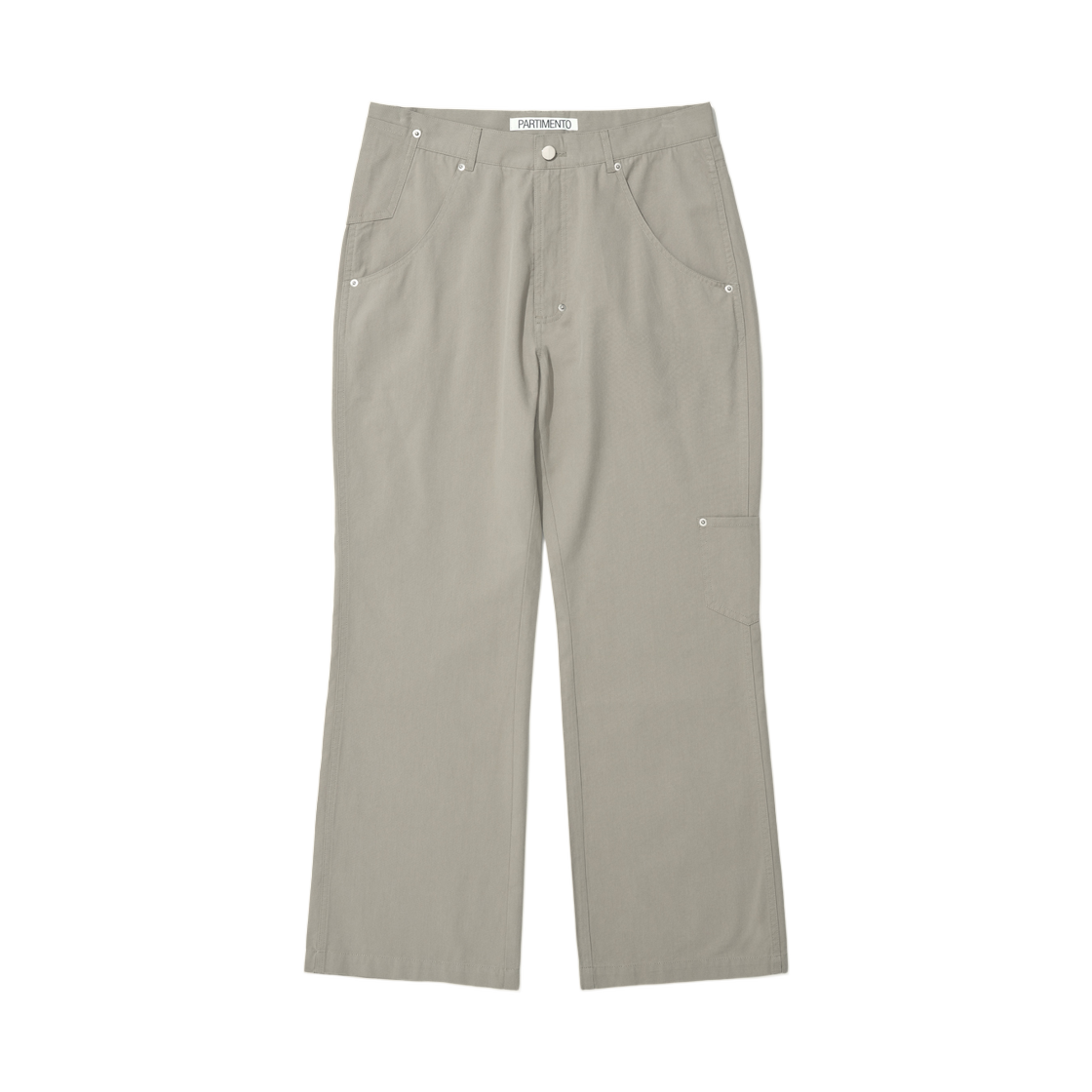 (W) 파르티멘토 포켓 포인티드 와이드 레그 팬츠 베이지((W) Partimento Pocket Pointed Wide Leg Pants Beige)