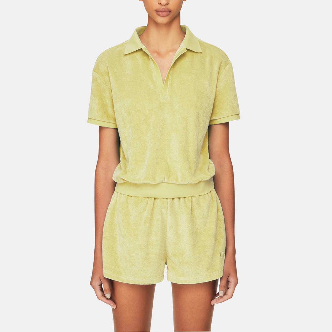 라이트 테리 폴로 셋업_옐로우(LIGHT TERRY POLO SETS_YELLOW) - 2