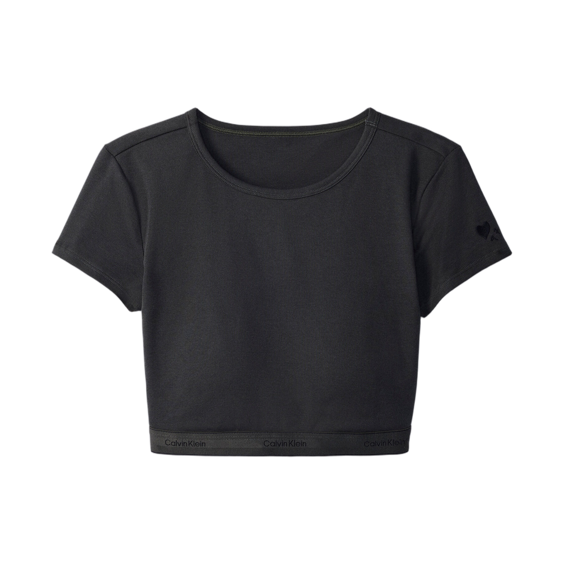 (W) 캘빈 클라인 x 정국 헤리티지 코튼 AF 티셔츠 브라렛 피트((W) Calvin Klein x Jung Kook Heritage Cotton AF T-Shirt Bralette Peat)