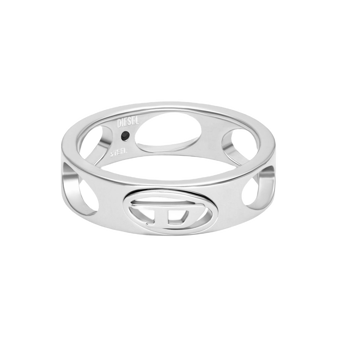 디젤 Dx166500DJW 스테인리스 스틸 밴드 링 실버(Diesel Dx166500DJW Stainless Steel Band Ring Silver) - 2