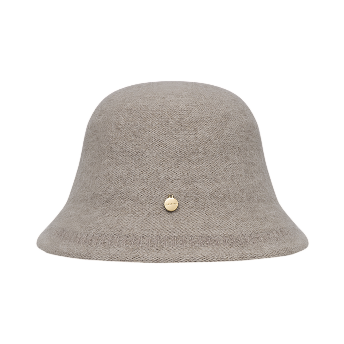 (W) 제이에스티나 J.레터 앙고라 버킷햇 오트밀((W) J.Estina J.Letter Angora Bucket Hat Oatmeal)