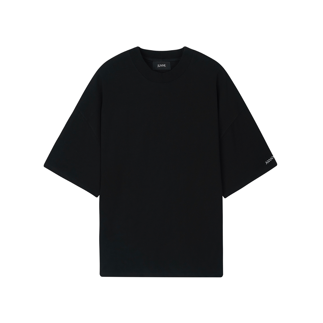 준느 T25 오버핏 컴팩트 티셔츠 블랙(Junne T25 Overfit Compact T-Shirts Black)