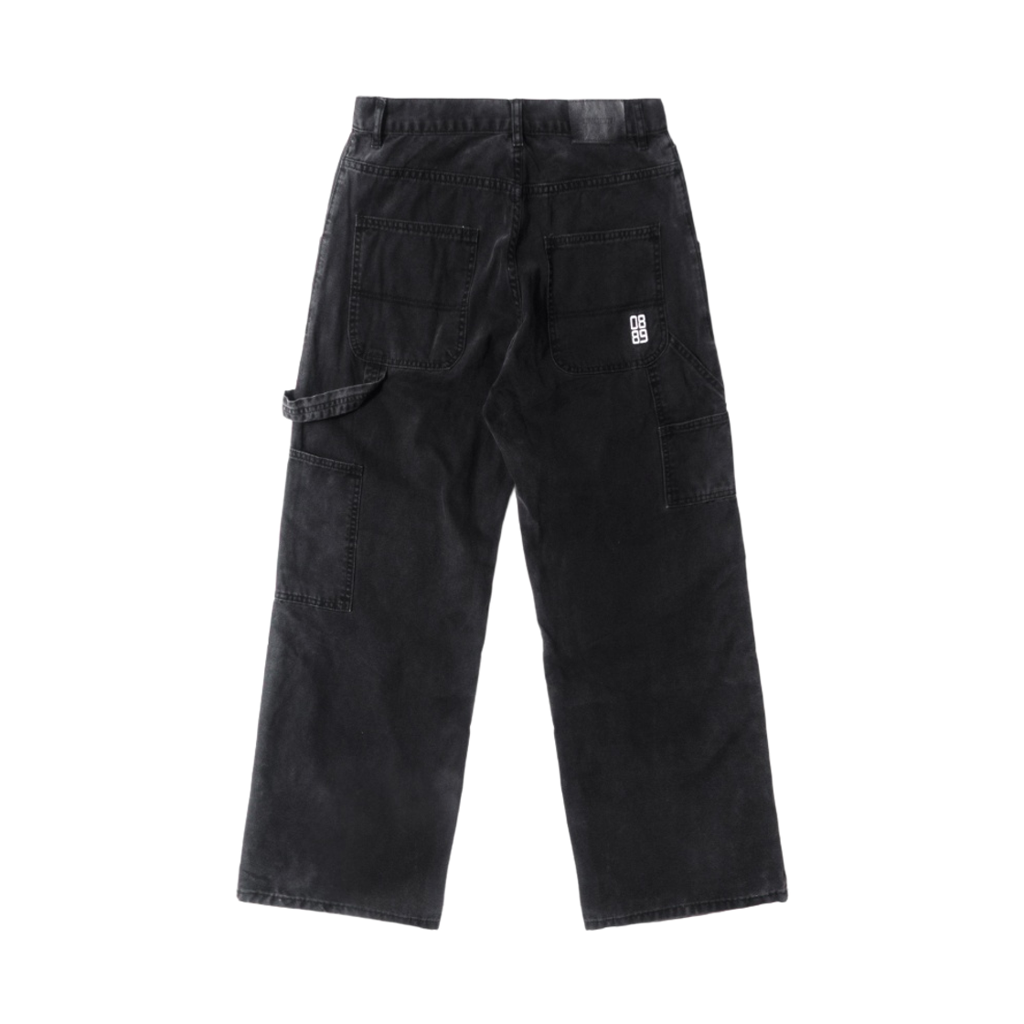 큐티에잇 가먼츠 워시드 옥스포드 카펜터 팬츠 블랙(QT8 GARMENTS Washed Oxford Carpenter Pants Black) - 2