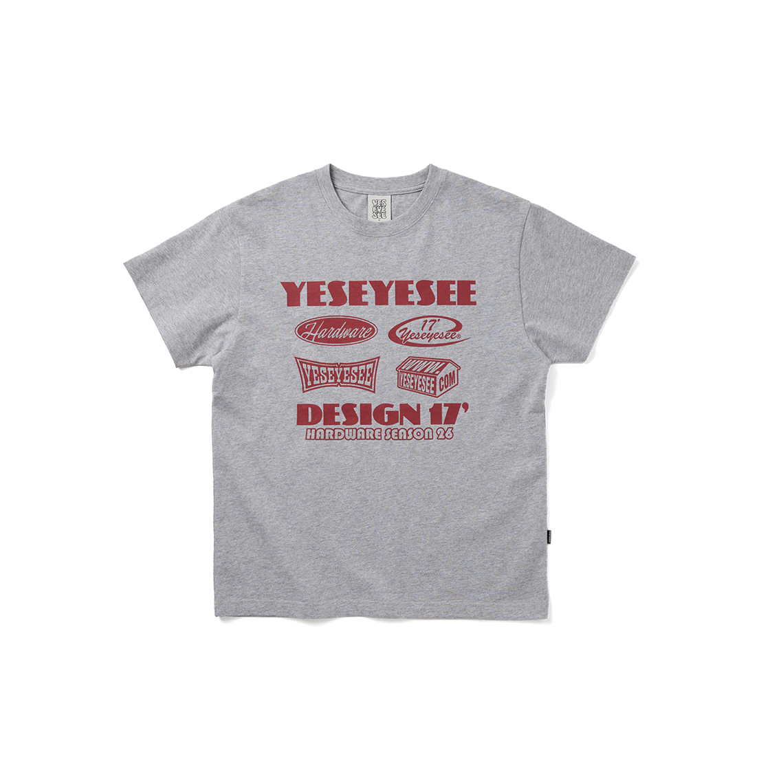 [더블적립] 예스아이씨 예스 하드웨어 티셔츠 그레이([더블적립] YESEYESEE Y.E.S Hardware Tee Grey)