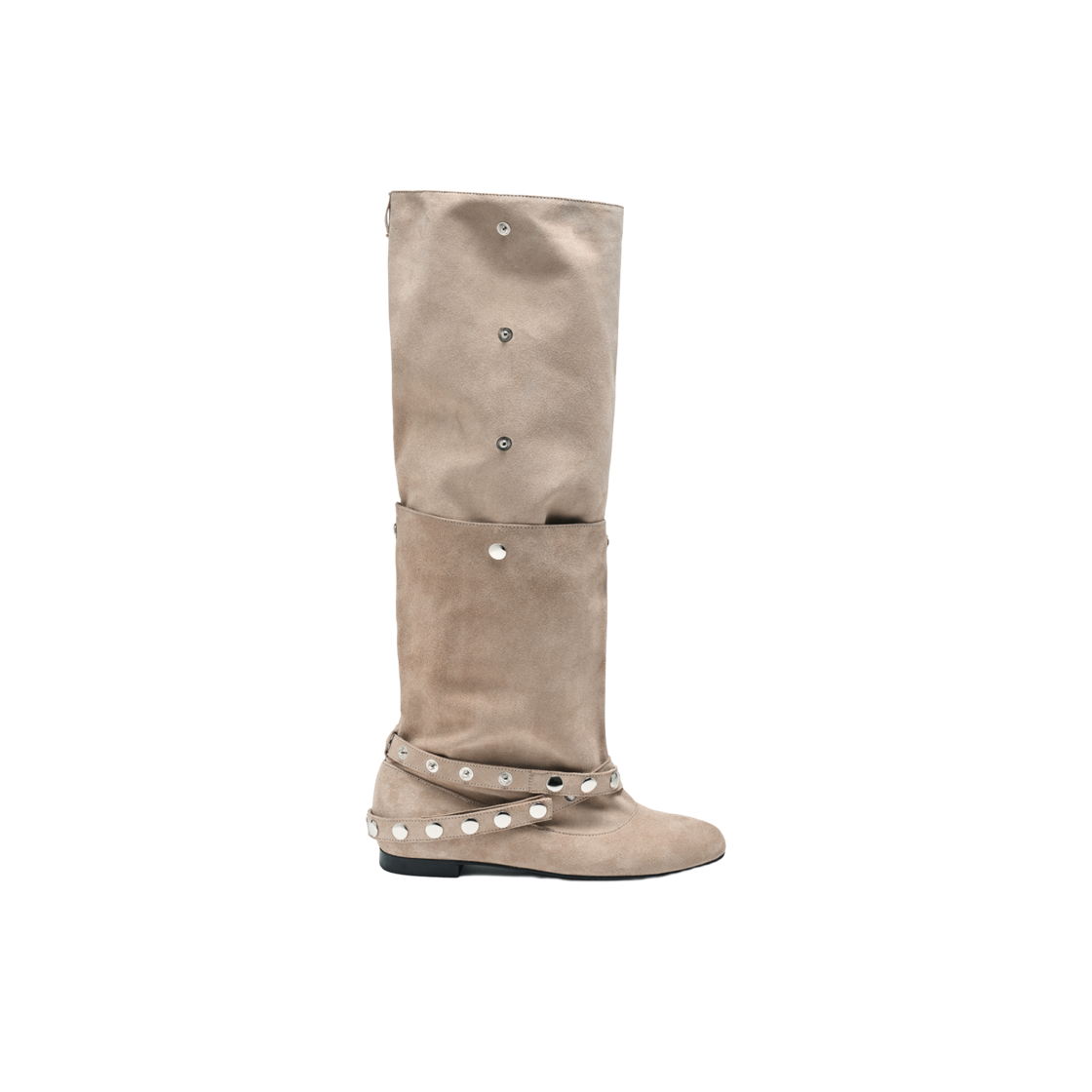 (W) 파르티멘토 멀티웨이 슬라우치 플랫 톨 부츠 라이트 베이지((W) Partimento Multiway Slouchy Flat Tall Boots Light Beige)