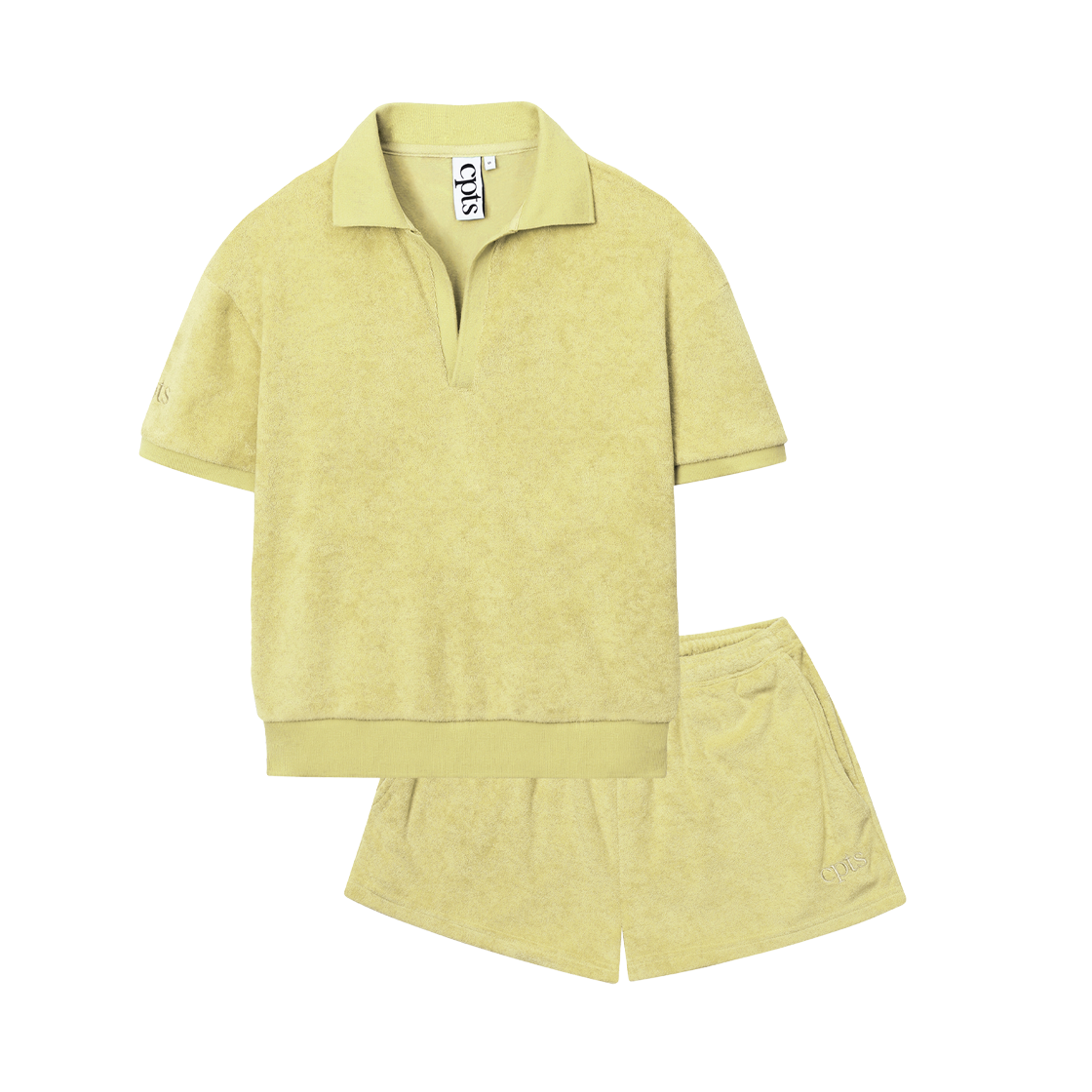라이트 테리 폴로 셋업_옐로우(LIGHT TERRY POLO SETS_YELLOW)