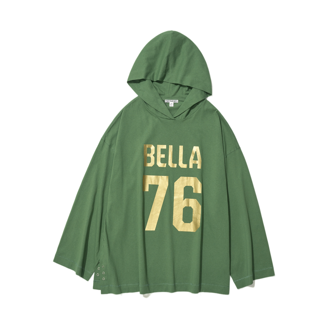 (W) 파르티멘토 벨라 76 오버사이즈 후디 탑 포레스트((W) Partimento Bella 76 Oversized Hoodie Top Forest)