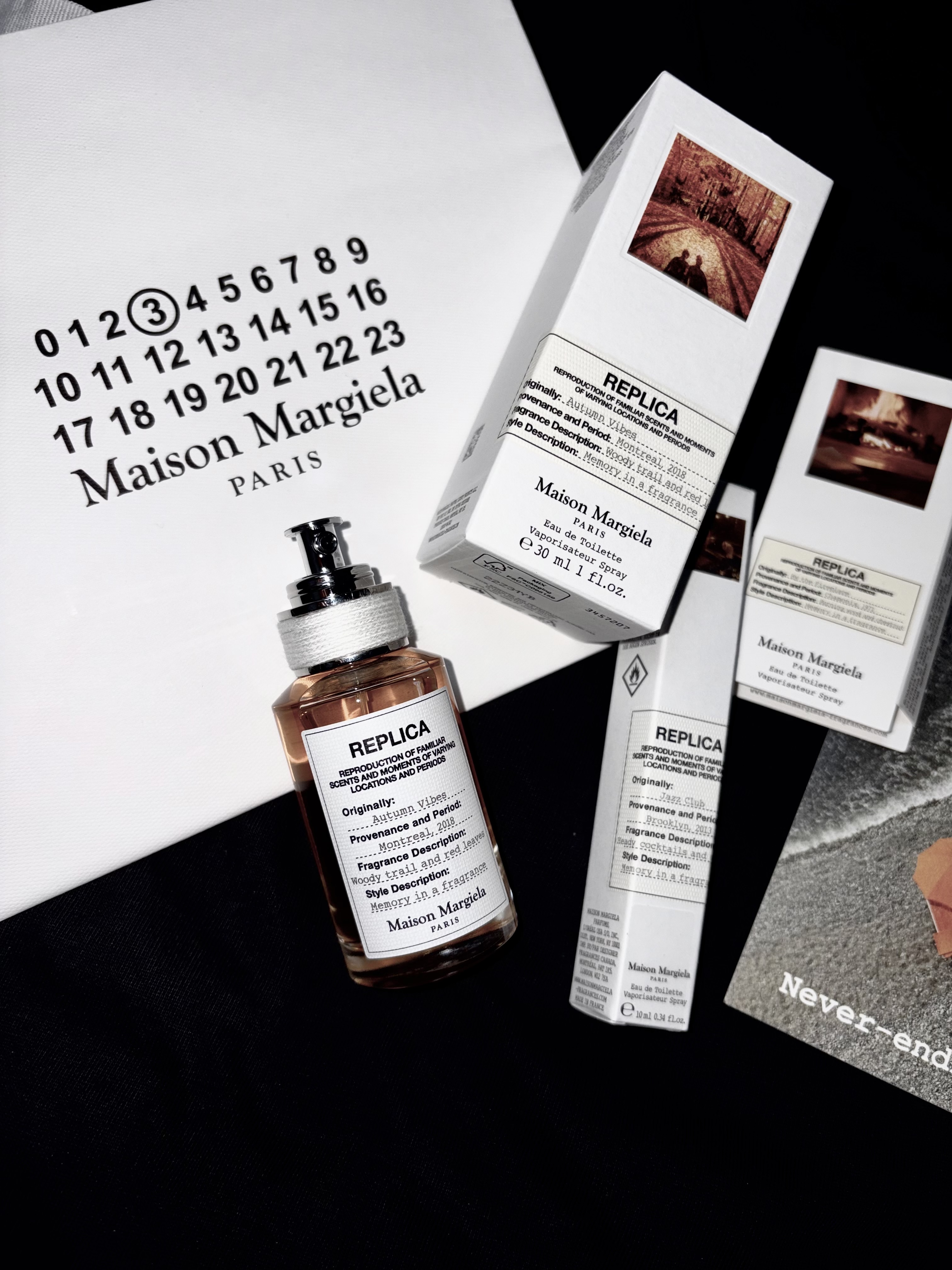 Maison Margiela Replica Autumn Vibes Eau De Toilette 30ml, Maison Margiela Replica Jazz Club Eau De Toilette 10ml 착용 스타일