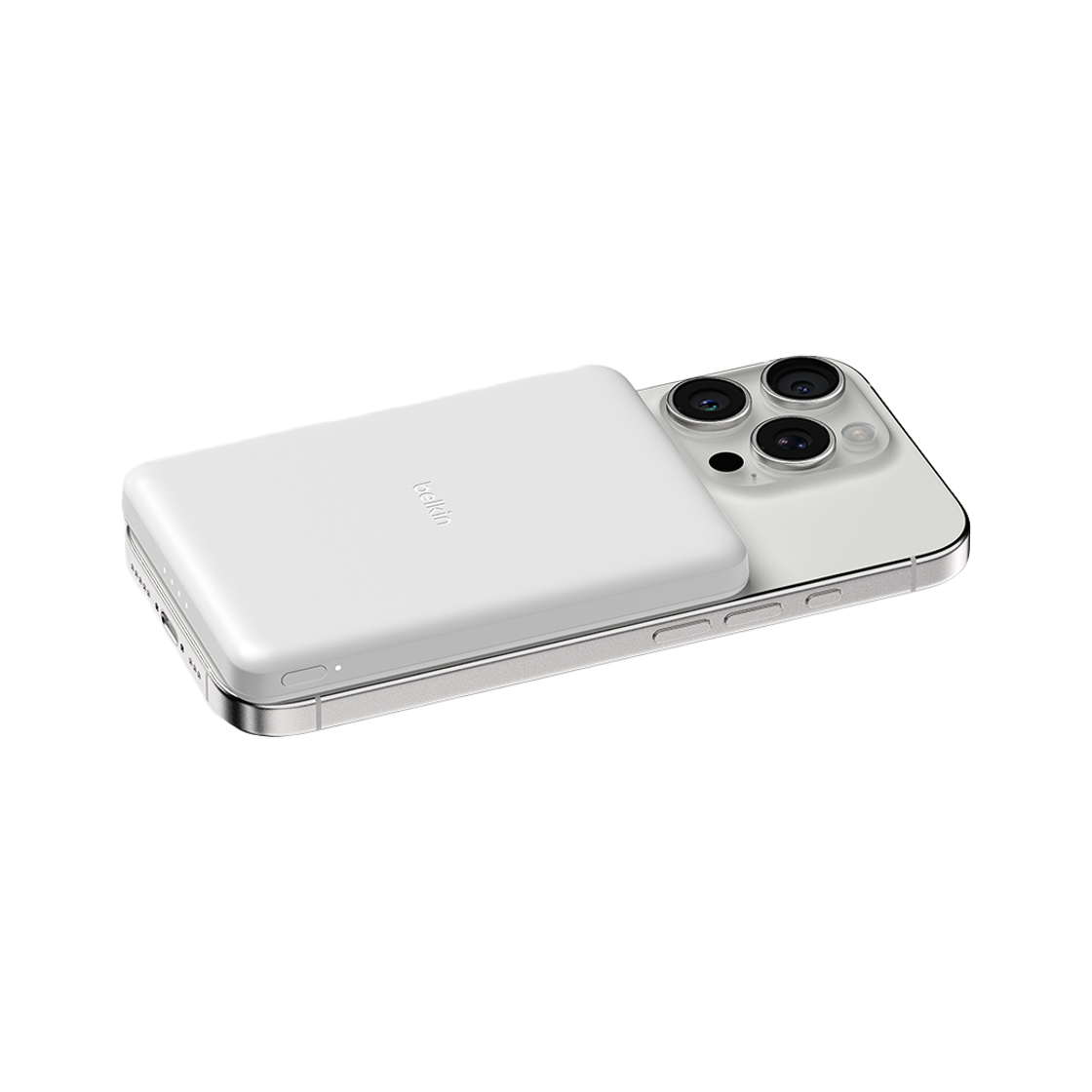 벨킨 5000mAh 초슬림 마그네틱 무선 충전 보조배터리 BPD010 화이트(Belkin 5000mAh Magnetic Wireless Charging Battery BPD010 White)