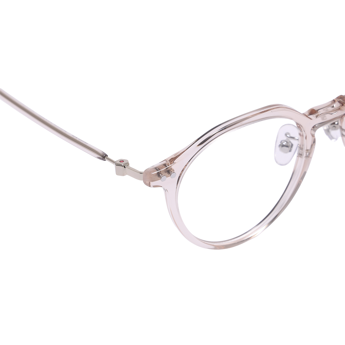 알로아이웨어 [SILVERBITE] SBG7605 1616G HD ACETATE 초경량 고밀도 아세테이트 라이트 브라운 판토 안경테(ALO EYEWEAR [SILVERBITE] SBG7605 1616G HD ACETATE ultra-lightweight high-density acetate light brown panto eyeglass frame) - 4