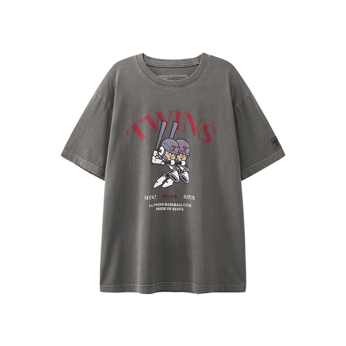 세터 X LG트윈스 반팔 티셔츠 차콜(SATUR X LG TWINS T-Shirt Charcoal) - 1