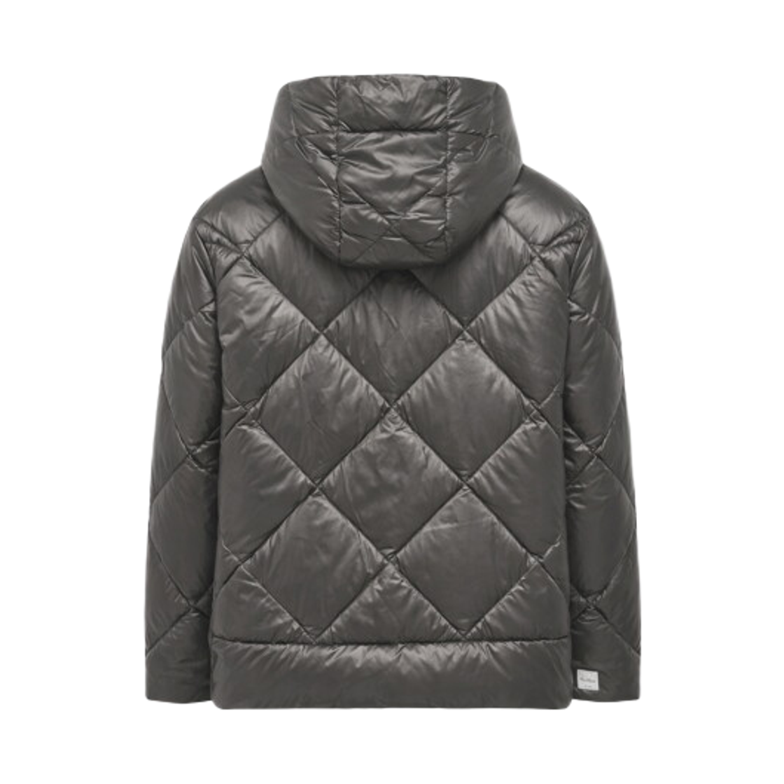 (W) 막스마라 더 큐브 소프트페 발수 캔버스 벨티드 다운 자켓 다크 그레이((W) Max Mara The Cube Softfe Water-Repellent Canvas Belted Down Jacket Dark Grey) - 2