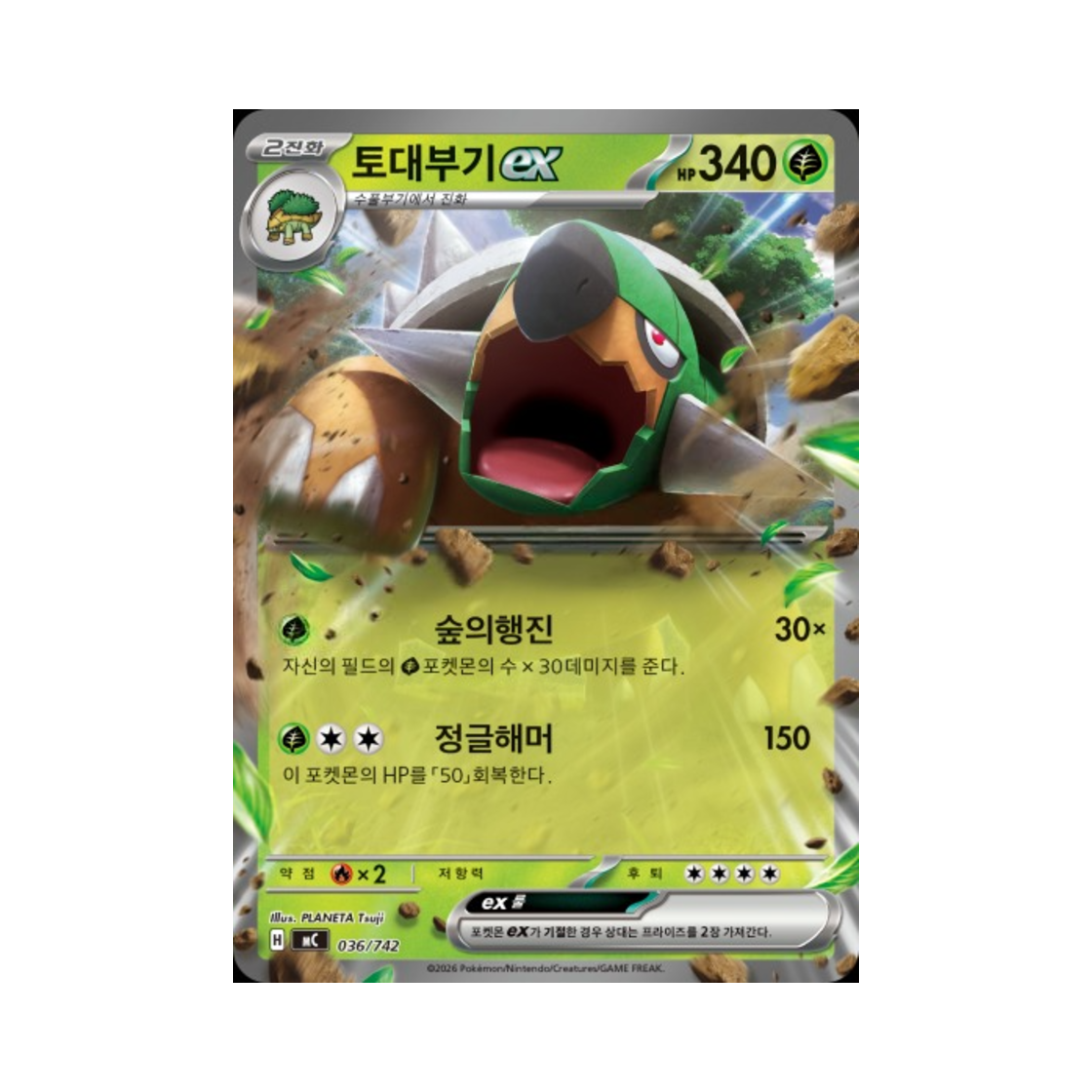 포켓몬 TCG 토대부기 ex MEGA 스타트 덱 100 배틀컬렉션 (한글판)(Pokemon TCG Torterra ex MEGA Start Deck 100 Battle Collection (Korean Ver.)) - 1